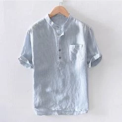 Sanwony Store Men's Apparels North Royal Ischia Linen Shirt 8 Sanwony Store Men's Apparels North Royal Ischia Linen Shirt