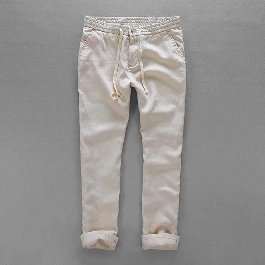 Suehaiwe Official Store Sky Madrid La Spezia Linen Pants 7 Suehaiwe Official Store Sky Madrid La Spezia Linen Pants