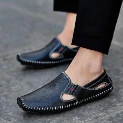 D H K Store Wilson Leather Espadrilles Men's Apparels