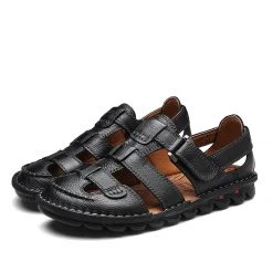 BAOLUMA Official Store Men's Apparels North Royal Leather Mission Sandals 7 BAOLUMA Official Store Men's Apparels North Royal Leather Mission Sandals
