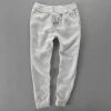 Suehaiwe Official Store Sky Madrid Oahu Linen Pants Men's Apparels