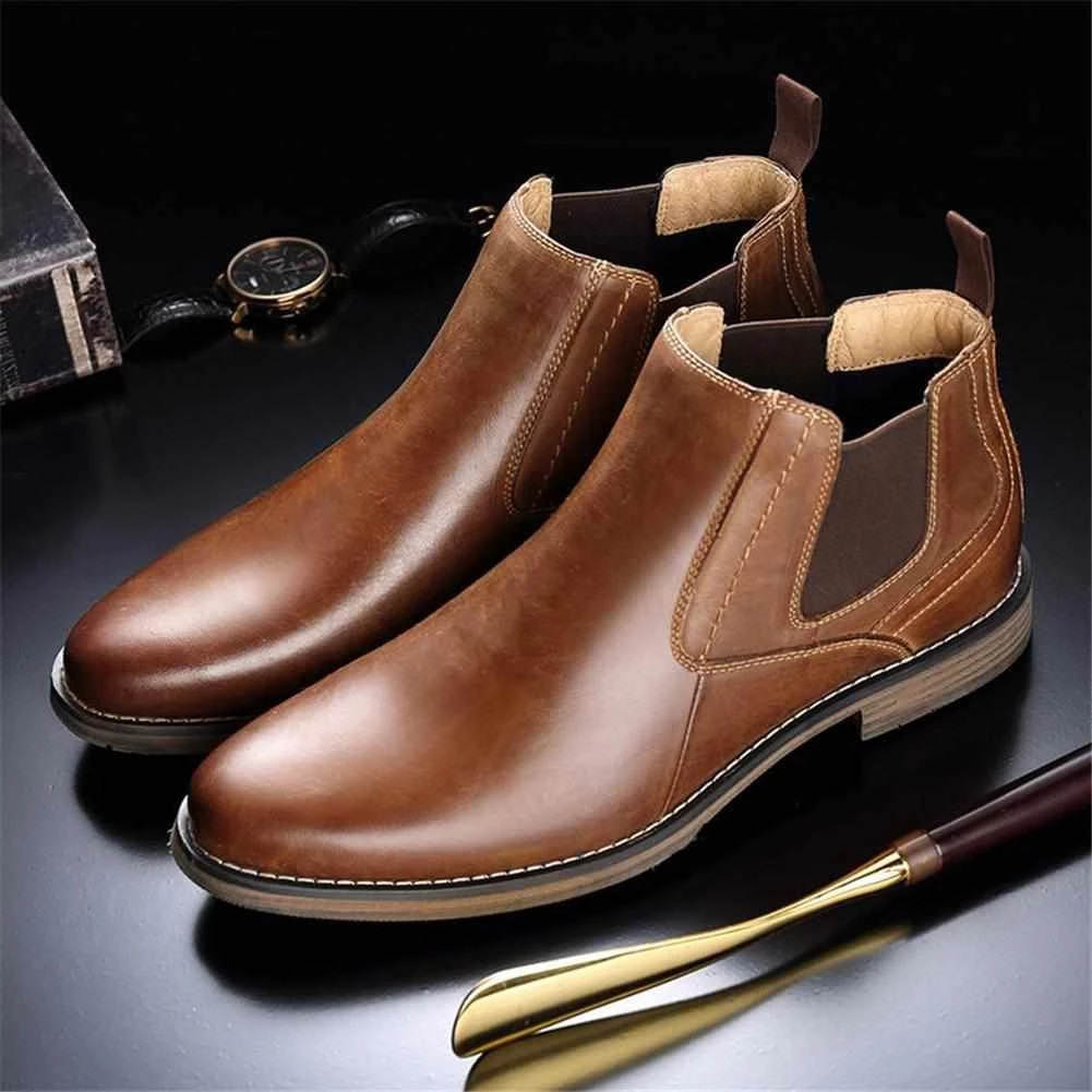 LAH Fashion Store Men's Apparels Saint Morris Leather Chelsea Boot 3 LAH Fashion Store Men's Apparels Saint Morris Leather Chelsea Boot