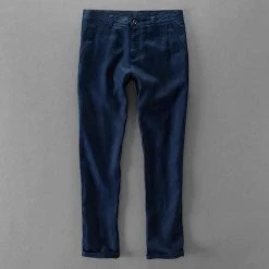 Cotton Linen Store North Royal Ocean Tide Linen Pants Men's Apparels