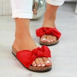 Memories Store Butterfly Knot Flat Sandals Women's Apparels