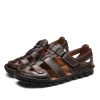 BAOLUMA Official Store Men's Apparels North Royal Leather Mission Sandals