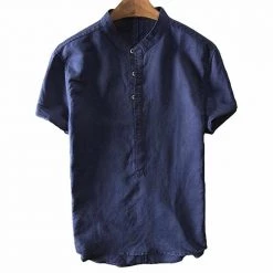 Mens Wardrobe Store North Royal Capri Linen Shirt Men's Apparels