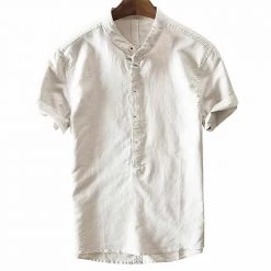 Mens Wardrobe Store North Royal Capri Linen Shirt Men's Apparels