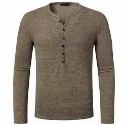 Mens Wardrobe Store Sky Madrid Slim Long Sleeve Henley 8 Mens Wardrobe Store Sky Madrid Slim Long Sleeve Henley