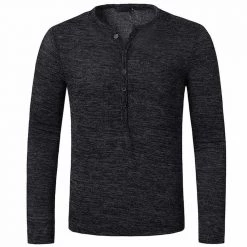 Mens Wardrobe Store Sky Madrid Slim Long Sleeve Henley 9 Mens Wardrobe Store Sky Madrid Slim Long Sleeve Henley