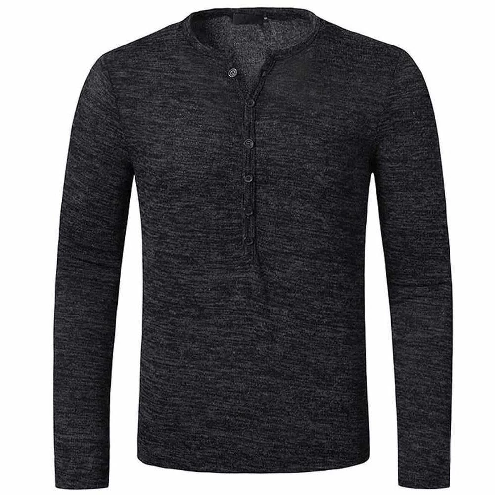 Mens Wardrobe Store Sky Madrid Slim Long Sleeve Henley 5 Mens Wardrobe Store Sky Madrid Slim Long Sleeve Henley