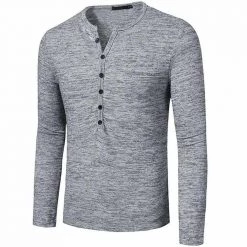 Mens Wardrobe Store Sky Madrid Slim Long Sleeve Henley 10 Mens Wardrobe Store Sky Madrid Slim Long Sleeve Henley