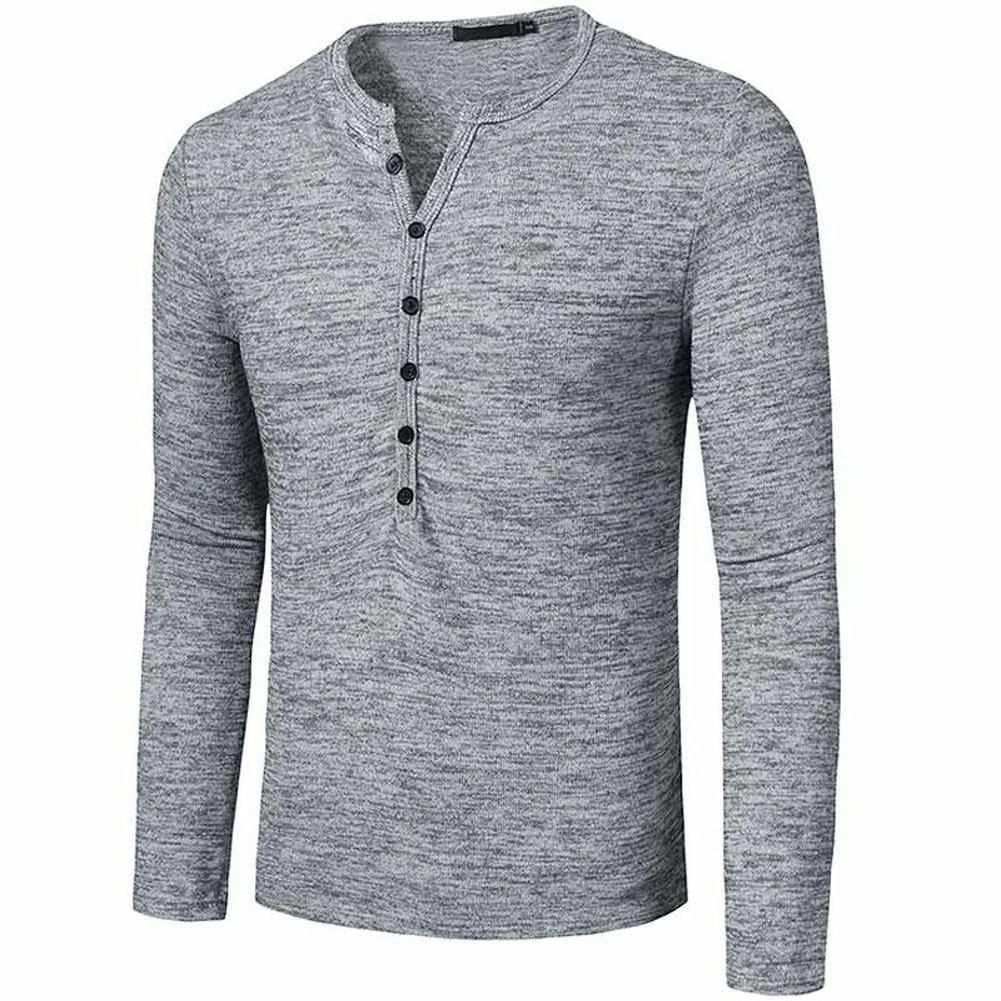 Mens Wardrobe Store Sky Madrid Slim Long Sleeve Henley 6 Mens Wardrobe Store Sky Madrid Slim Long Sleeve Henley