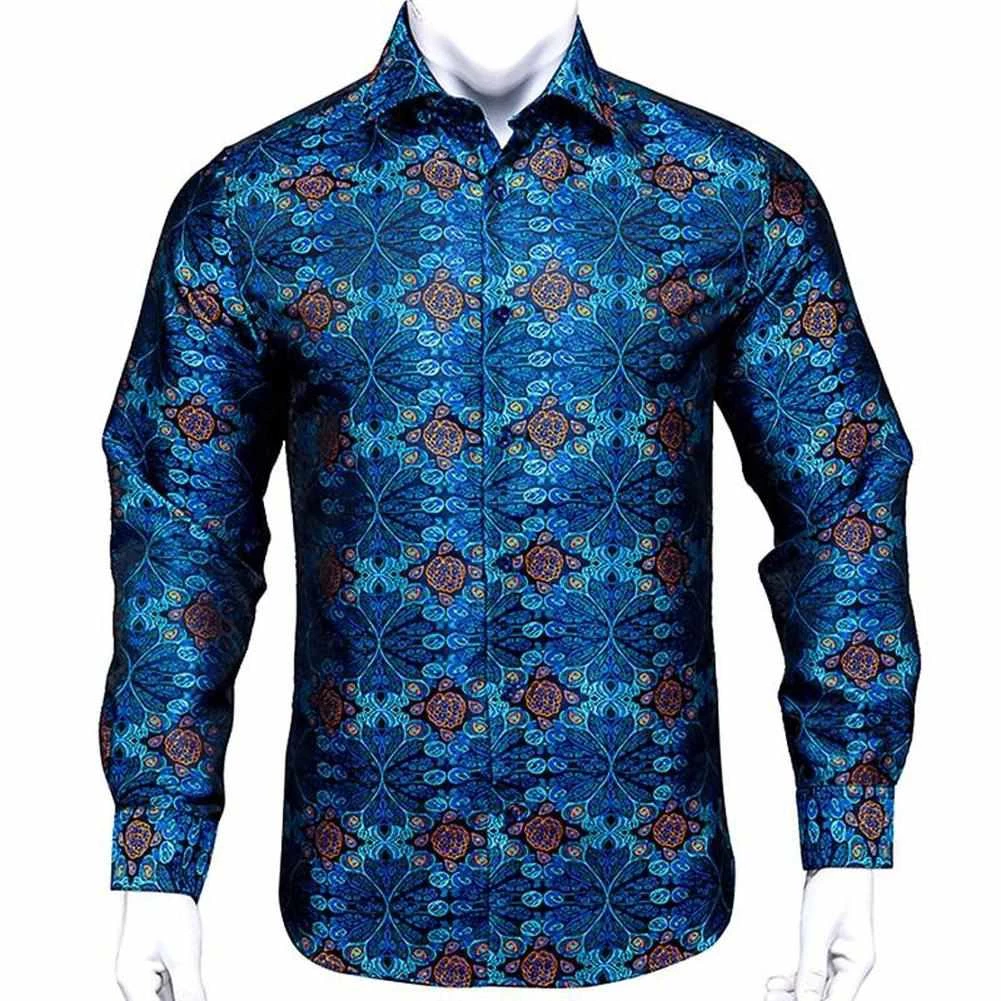 Hi-Tie Official Store Saint Morris Paisley Silk Shirt Men's Apparels 3 Hi-Tie Official Store Saint Morris Paisley Silk Shirt Men's Apparels