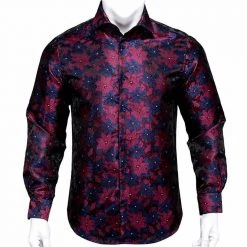Hi-Tie Official Store Saint Morris Paisley Silk Shirt Men's Apparels 9 Hi-Tie Official Store Saint Morris Paisley Silk Shirt Men's Apparels