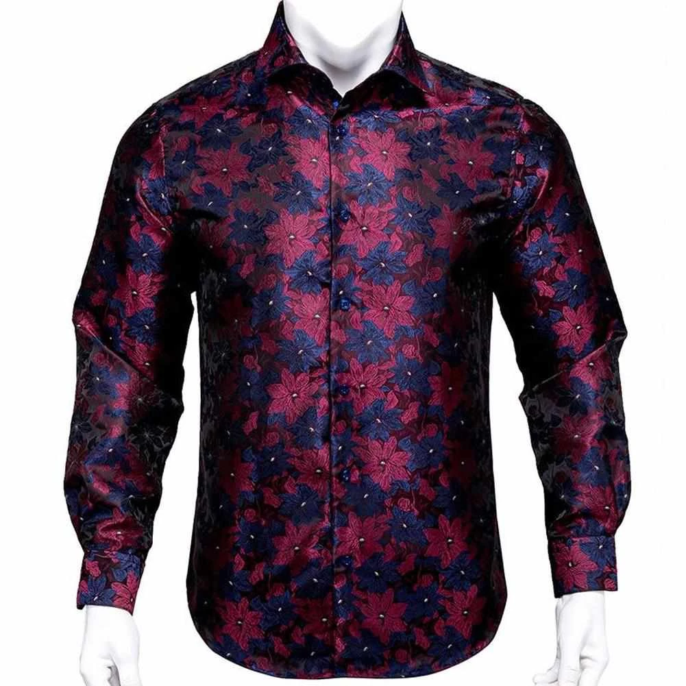 Hi-Tie Official Store Saint Morris Paisley Silk Shirt Men's Apparels 6 Hi-Tie Official Store Saint Morris Paisley Silk Shirt Men's Apparels