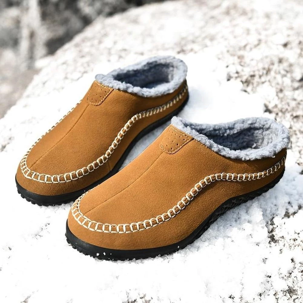 Glen Wood Store North Royal Suede Plush Slippers Men's Apparels 3 Glen Wood Store North Royal Suede Plush Slippers Men's Apparels