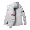 Acong Store Saint Morris Striped Hooded Jacket Men's Apparels