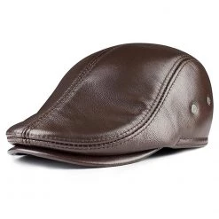 LA SPEZIA Official Store Sky Madrid Leather Gatsby Beret Men's Apparels