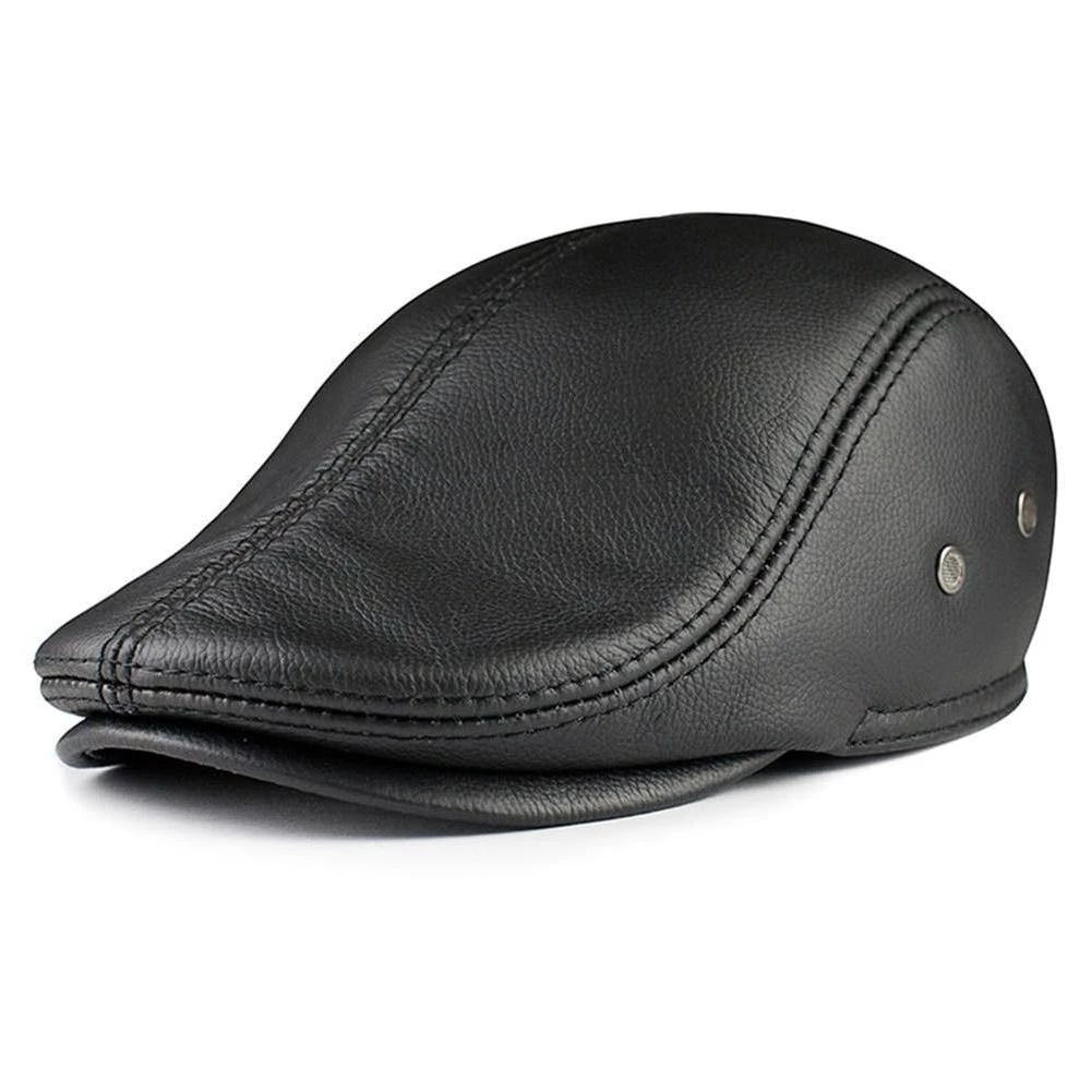 LA SPEZIA Official Store Sky Madrid Leather Gatsby Beret Men's Apparels 5 LA SPEZIA Official Store Sky Madrid Leather Gatsby Beret Men's Apparels