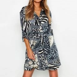 Aachoae Apparel Store Women's Apparels Paola Leopard Mini Dress