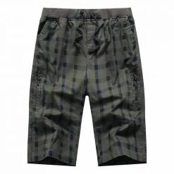 FIELD LIVED (China) Store Men's Apparels North Royal Plaid Capri Shorts