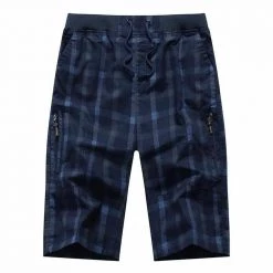 FIELD LIVED (China) Store Men's Apparels North Royal Plaid Capri Shorts