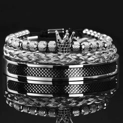 ATTYIRENA Official Store North Royal Stainless Steel Braided Bracelet