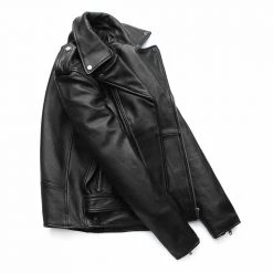 Maplesteed Official Store Men's Apparels Sky Madrid Leather Biker Jacket