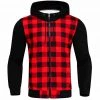 Zz Man Store Men's Apparels Plaid Zipper Hoodie 2 Zz Man Store Men's Apparels Plaid Zipper Hoodie