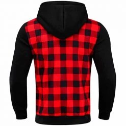 Zz Man Store Men's Apparels Plaid Zipper Hoodie