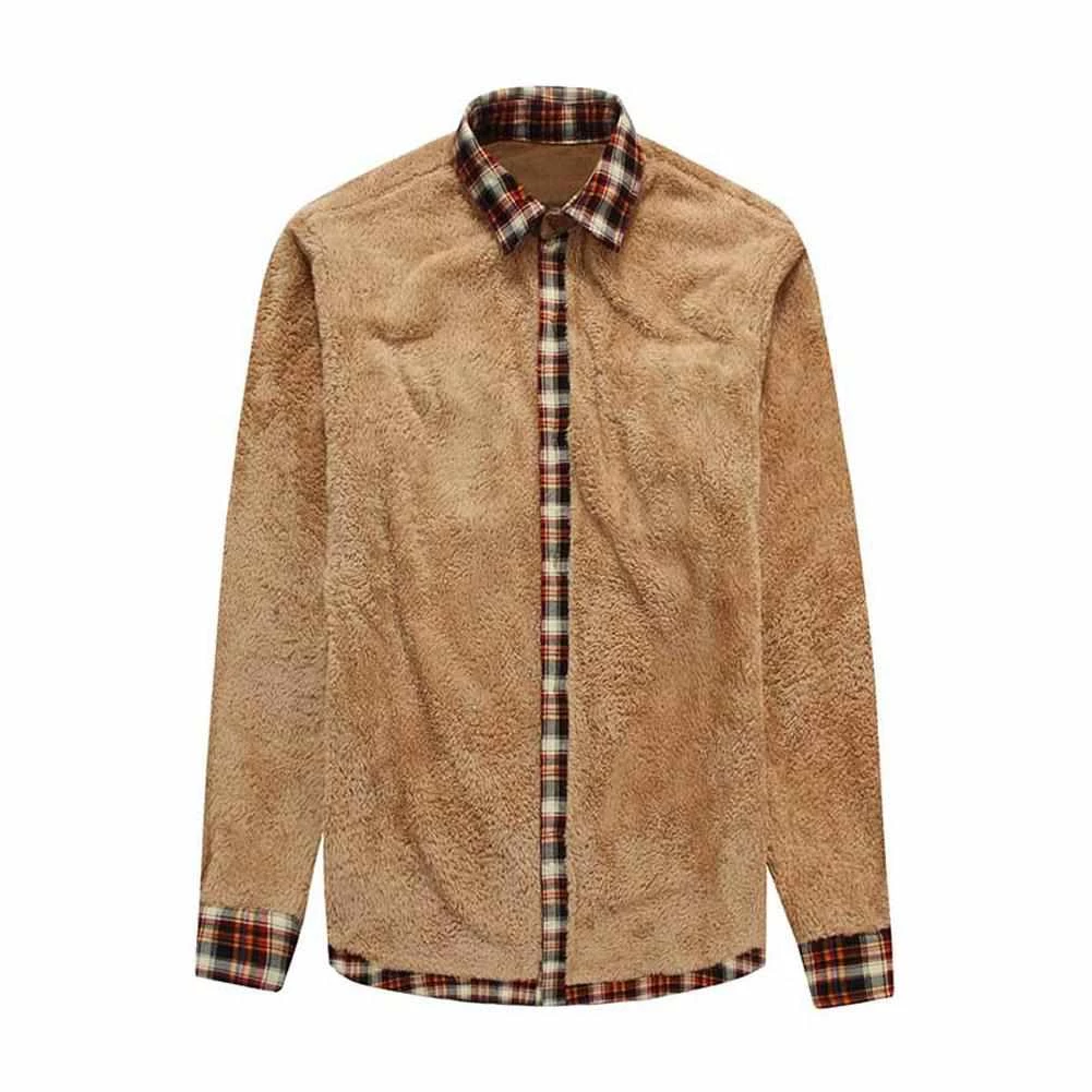 Mcikkny Jeans Store Boran Plaid Fleece Shirt Men's Apparels 5 Mcikkny Jeans Store Boran Plaid Fleece Shirt Men's Apparels