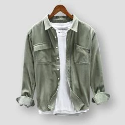 Moringcute Store Men's Apparels Sky Madrid Essential Cotton Shirt