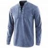 Shop5874845 Store Saint Morris Lace-up Long Sleeve Shirt 2 Shop5874845 Store Saint Morris Lace-up Long Sleeve Shirt