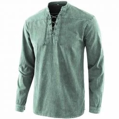 Shop5874845 Store Saint Morris Lace-up Long Sleeve Shirt