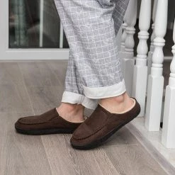 WOTTE Official Store Saint Morris Suede Plush Slippers Men's Apparels