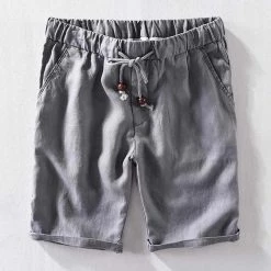 China Cloth Saint Morris Cayman Coast Linen Shorts
