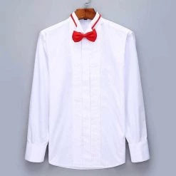 QISHA MEN SHIRT Store Saint Morris Formal Bow Tie Shirt