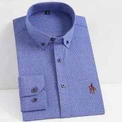 BOLEEBIRD Aliexpress Store Men's Apparels Saint Morris Bamboo Wrinkle-Resistant Shirt