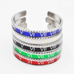 Shop5779965 Store Stainless Steel Roman Numeral Bangle Men's Apparels