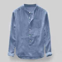 Desire Store Men's Apparels Sky Madrid Reef Linen Shirt