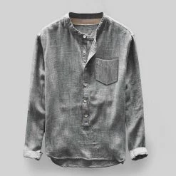 Desire Store Men's Apparels Sky Madrid Reef Linen Shirt