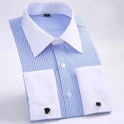 PAOLO SIRUM Official Store Men's Apparels North Royal Striped Dress Shirt