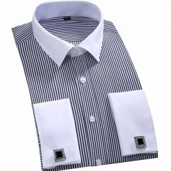 PAOLO SIRUM Official Store Men's Apparels North Royal Striped Dress Shirt
