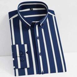 Donghuan Overseas Store North Royal Dress Striped Shirt Men's Apparels
