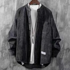 Wardrobe Dong Store Men's Apparels North Royal Oversized Corduroy Shirt