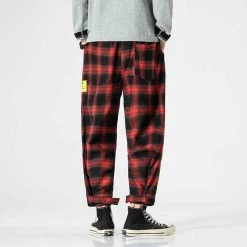 BQODQO Official Store Men's Apparels North Royal Plaid Harem Pants 9 BQODQO Official Store Men's Apparels North Royal Plaid Harem Pants