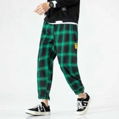 BQODQO Official Store Men's Apparels North Royal Plaid Harem Pants 7 BQODQO Official Store Men's Apparels North Royal Plaid Harem Pants