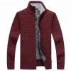 Retro Jacket Store Sky Madrid Turtleneck Wool Cardigan Men's Apparels