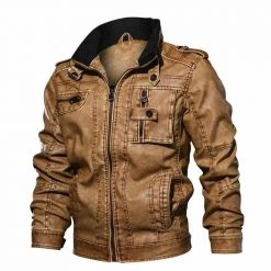 Ruby.Ruth Official Store North Royal Casual Leather Jacket