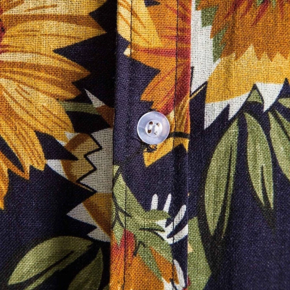 987 Crooked Store Men's Apparels Sky Madrid Sunflower Beach Shirt 6 987 Crooked Store Men's Apparels Sky Madrid Sunflower Beach Shirt